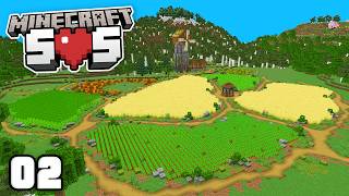 Minecraft SOS Ep 2  THE ULTIMATE FARM [upl. by Jeavons999]