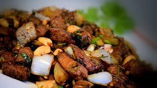 Chinese Spicy Cumin Lamb Chinese Style Spicy Cooking Recipe [upl. by Aisac277]