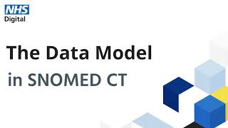 SNOMED CT tutorial The Data Model  NHS Digital [upl. by Halie413]