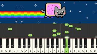 How to play quotNYAN CAT  THEME SONGquot piano [upl. by Aaronson]