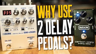 Ideas For Using Two Delay Pedals Long amp Short Digi amp Analog Patterns FX Loop amp More [upl. by Aehs895]