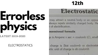 Electrostatic pdf from errorless books [upl. by Enidan]