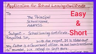 school leaving certificate application [upl. by Anilehs931]