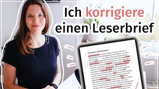 Korrektur eines Leserbriefs Besser Deutsch schreiben B2 [upl. by Nedla]