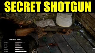 Red Dead Redemption 2 How to get The quotPumpAction Shotgunquot Hidden Weapon location Guide [upl. by Wobniar]