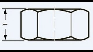 Somun Çizimi  Metric Bolt Nut Drawing  Teknik Resim Dersleri [upl. by Edualcnaej]