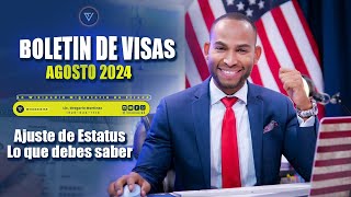 BOLETÍN DE VISAS AGOSTO 2024 Citas consulares ajuste de estatus y detalles profundos [upl. by Mattland]