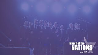 Männerchor  quotIm HaShem Lo Yivneh Bayitquot March of the Nations 2018 [upl. by Ayanaj]