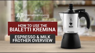 How To Use the Bialetti Kremina Espresso amp Milk Frother Review [upl. by Folly229]