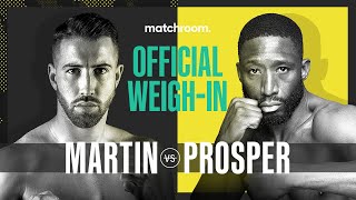 Sandor Martin vs Kay Prosper amp undercard weighin [upl. by Liv]