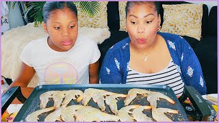 HUGE PRAWNS MUKBANG┃storytime [upl. by Sakovich]