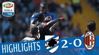 Sampdoria  Milan  20  Highlights  Giornata 6  Serie A TIM 201718 [upl. by Ttik]