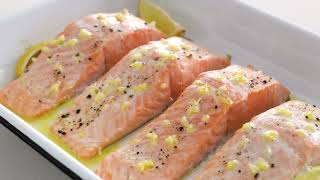 Salmon të pjekur ne furrë Receta për gatimin e salmonit [upl. by Barnabe]