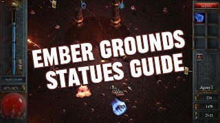 Halls of Torment  Statues in Ember Grounds  Cracked Eye  Guide [upl. by Nayk85]