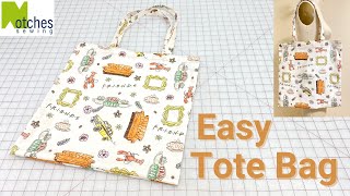 How to make a Simple Tote Bag DIY Easy Sew to Sell [upl. by Iatnohs]