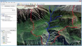 WMS Watershed Delineation and Export to Google Earth [upl. by Barabas222]