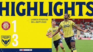 Stevenage v Oxford United highlights [upl. by Ewnihc]