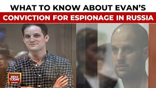 What To Know About Evan Gershkovichs Conviction For Espionage In Russia [upl. by Lativa]