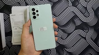 Unboxing Samsung A52S 5G Mint [upl. by Forsta]