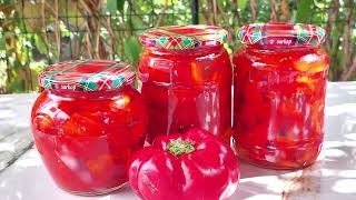 Gogosari in Otet pentru iarna  Pickled Red Peppers [upl. by Letitia]