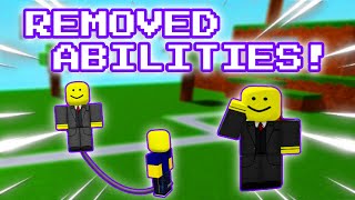 ALL REMOVED ABILITIES  Ability Wars [upl. by Sanferd]