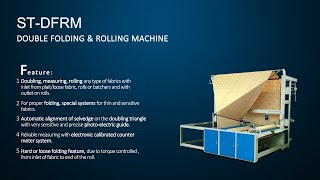 Fabric Cloth Folding Machine  Suntech Textile Machinery [upl. by Derriey]