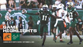 Game Highlights Florida AampM vs South Florida Football September 9 2023 [upl. by Rivard]