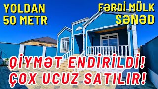 TƏCİLİ SATILDIĞINDAN QİYMƏT ENDİRİLDİ 4 OTAQ KUPÇALI HƏYƏT EVİ 055 737 45 48 [upl. by Deland245]