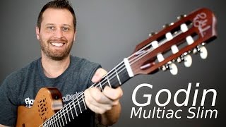 Godin Multiac Slim  The Ultimate Crossover Guitar [upl. by Hannazus]