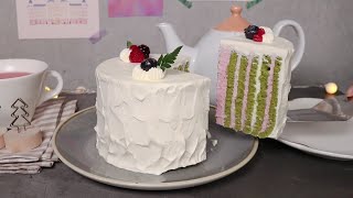 JP 말차 라즈베리 화이트 초코 케이크숙성크림amp재료 꿀팁 Matcha Raspberry Cake얌튜브 YUMTUBE [upl. by Suivatnom]