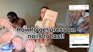 How to make press on nails last 3 weeks  SHEIN products [upl. by Lux]