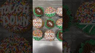 Grocery store football season prep 🏈 PT 1 cake cakedecorating [upl. by Esahc]