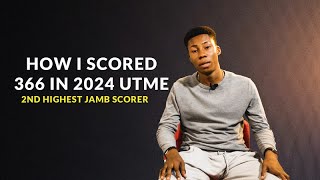 How I scored 366 in 2024 UTME  TestDriller Most Outstanding User [upl. by Ennairak]