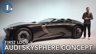 Audi Skysphere Concept First Look UpClose Details [upl. by Enogitna416]