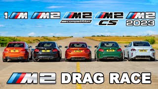 BMW M2 Generations DRAG RACE [upl. by Emolas]