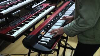 KORG SV1 88 REVERSE DEMO RHODES NA CLASSIC KEYBOARDS [upl. by Glen737]