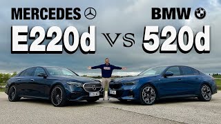 Reyes del consumo BMW 520d vs Mercedes E 220d 🚗 Motor Diesel mejor que híbrido [upl. by Dougald308]