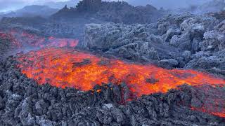 Riprese dell’eruzione dell’Etna girate dal 27 dicembre 2022 al 14 gennaio 2023 a quota 2800 mt ca [upl. by Waugh810]