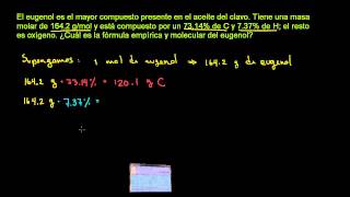 Fórmula molecular y empírica de un compuesto a partir de porcentajes [upl. by Fina350]