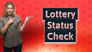 How do I check the status of my California lottery claim [upl. by Ardnahcal481]