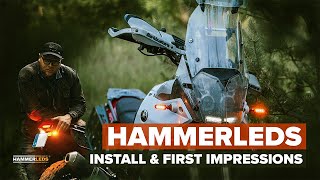 HAMMERLEDS  Tough turn signals for your adventure bike [upl. by Anitselec]