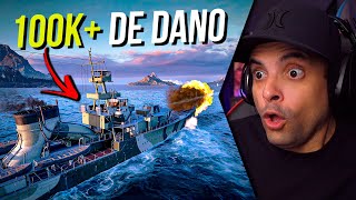 A BATALHA MAIS INSANA QUE EU JÁ JOGUEI em World of Warships [upl. by Chadd]