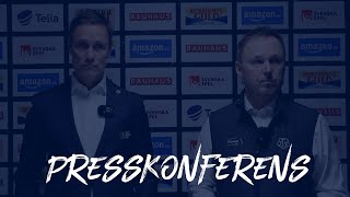 Presskonferens Leksands IF  Frölunda HC [upl. by Erl]