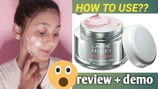 lakme absolute perfect radiance skin lighting day cream full review and demo  Unique kittu [upl. by Dworman694]