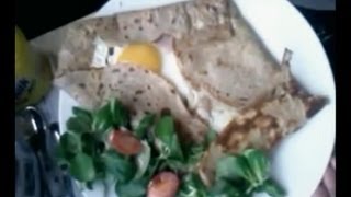 Crêpe salée bretonne sarrazin  Recette galette sarrasin [upl. by Enelez313]