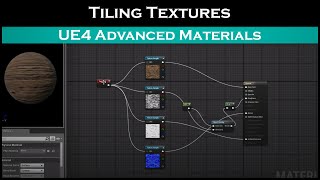 Ue4 advanced materials Ep2 tiling texturesseamless [upl. by Arriat]