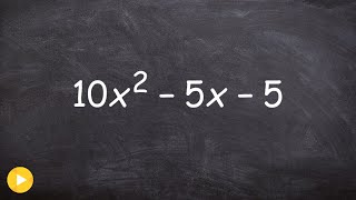 Factoring out a GCF then the trinomial [upl. by Janna]