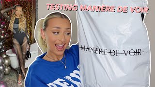 is it worth the hype HUGE MANIÈRE DE VOIR TRY ON HAUL £500 [upl. by Aniwde906]