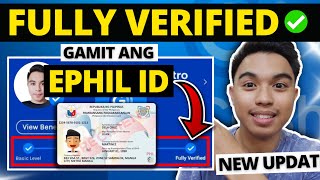 HOW TO FULLY VERIFY GCASH USING EPHIL ID HOW TO FULLY VERIFY GCASH ACCOUNT GCASH VERIFICATION 2024 [upl. by Gennie]