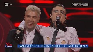 Sanremo 2023 Fedez ha oscurato Chiara Ferragni  La vita in diretta 13022023 [upl. by Anikal229]